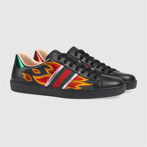 gucci ace flames replica|gucci ace sneakers real.